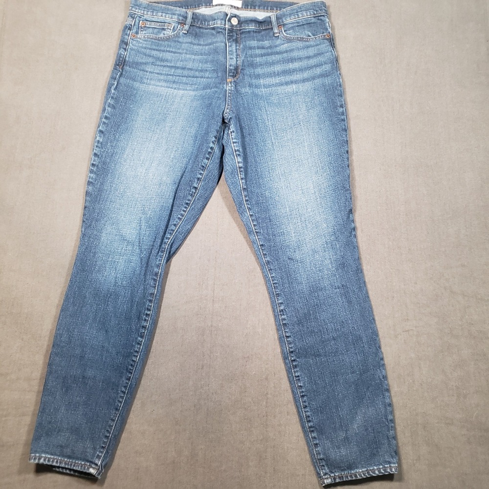 Gap True Skinny Jeans Womens 33T‎ Dark Indigo Blue Denim Tall Stretch 1969